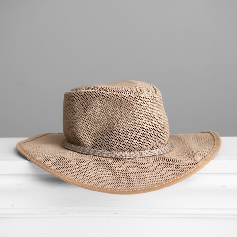 American Hat Makers Cabana Mesh Hat USA Mens Medium Earthy GorpCore Fishing Hat